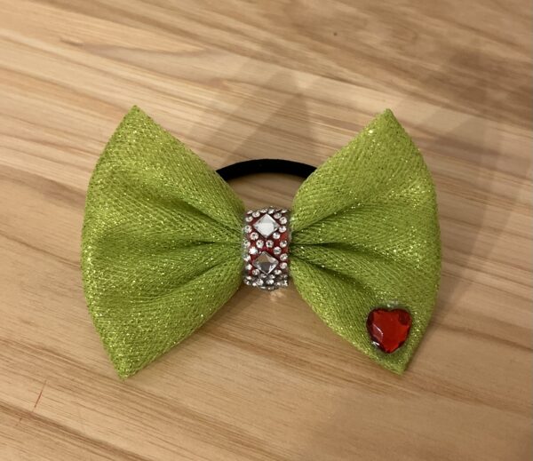 Green Christmas Bow