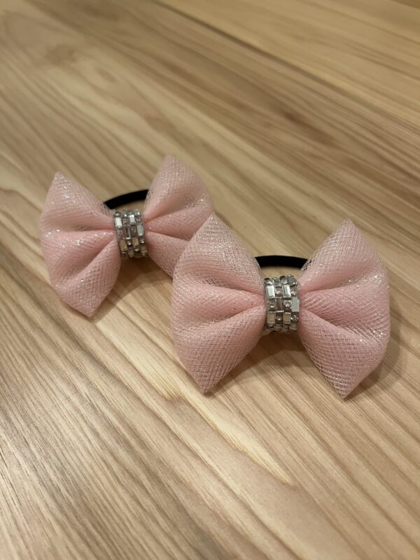 Light Pink Mini Bows-Set of 2