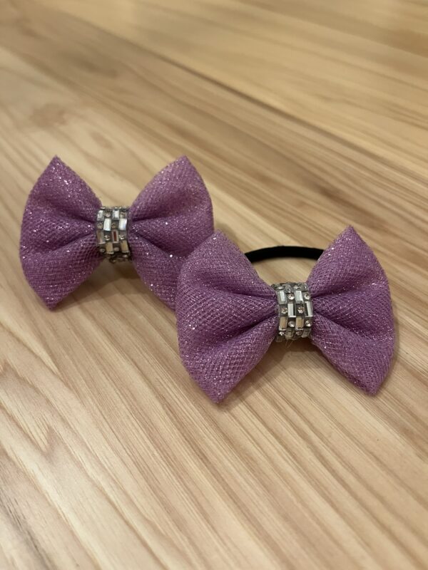 Light Purple Mini Bows-Set of 2